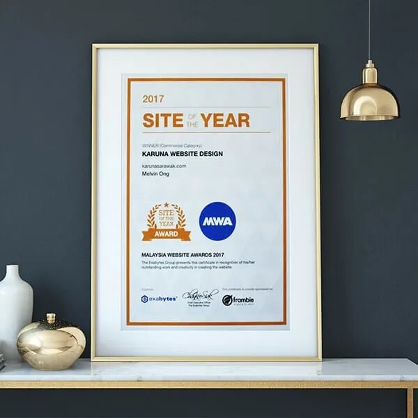 Malaysia Website Awards (MWA) for the Commercial Site of the Year 2017